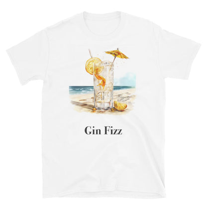 Gin Fizz Cocktail Design Soft T-Shirt - Swagodin