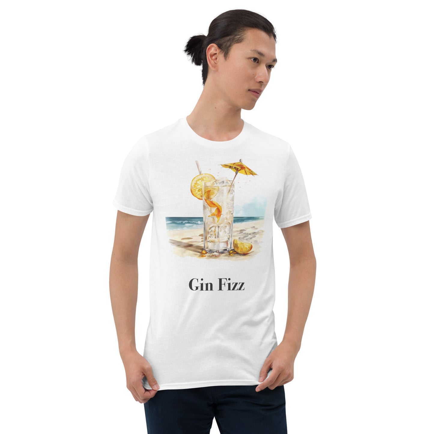 Gin Fizz Cocktail Design Soft T-Shirt - Swagodin