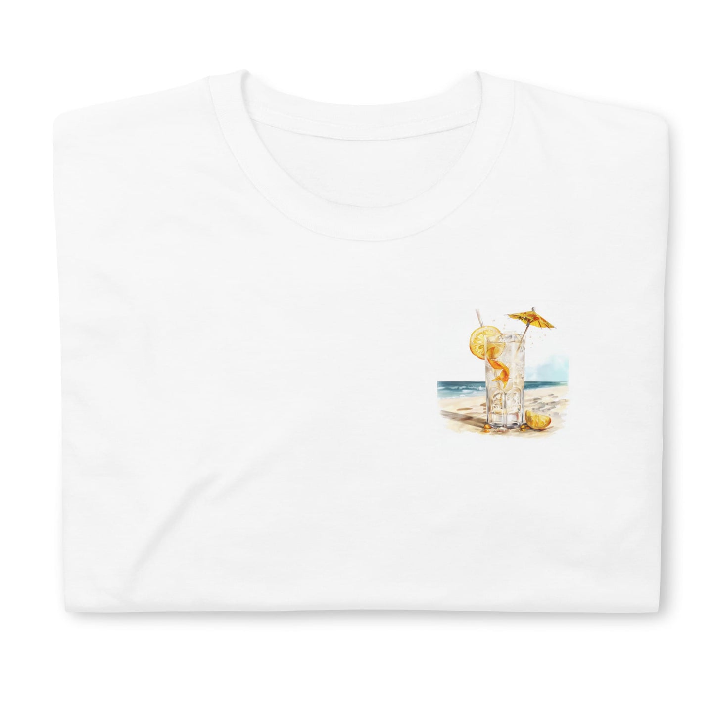 Gin Fizz Chest Design Short-Sleeve Unisex T-Shirt
