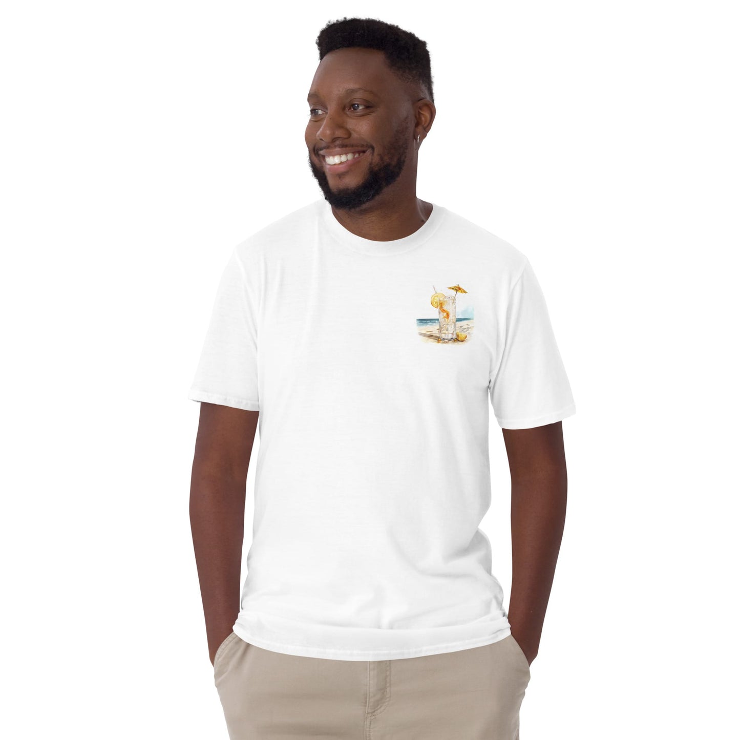 Gin Fizz Chest Design Short-Sleeve Unisex T-Shirt