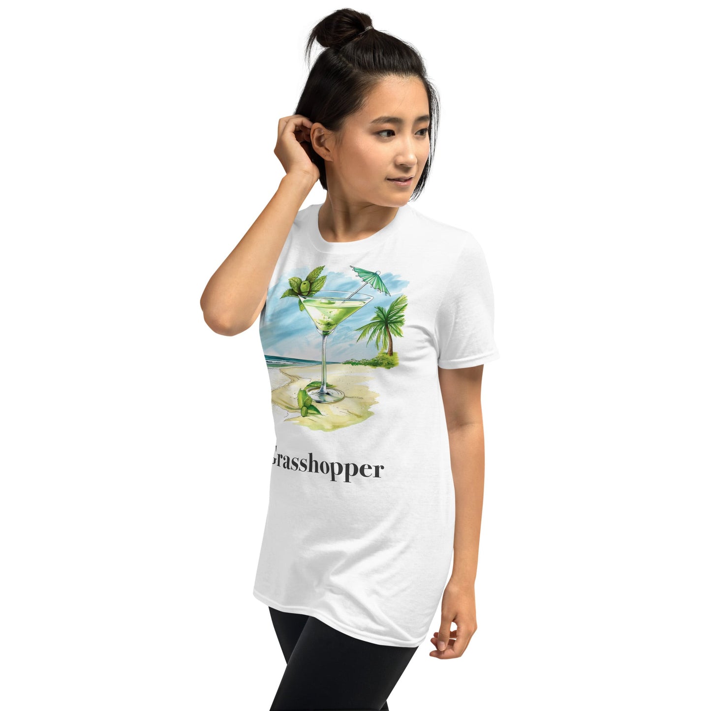 Grasshopper Cocktail Design Soft T-Shirt - Swagodin