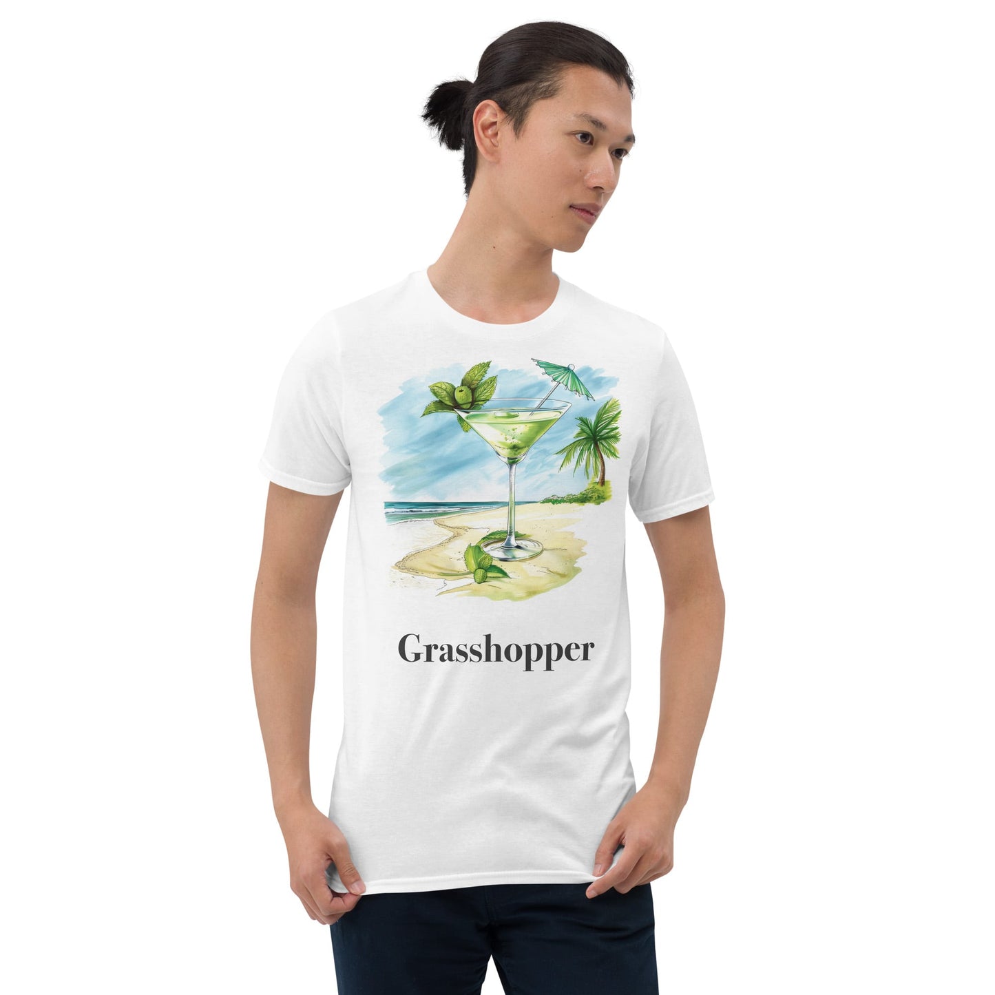 Grasshopper Cocktail Design Soft T-Shirt - Swagodin