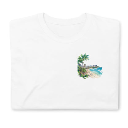 Honolulu Chest Design Short-Sleeve Unisex T-Shirt