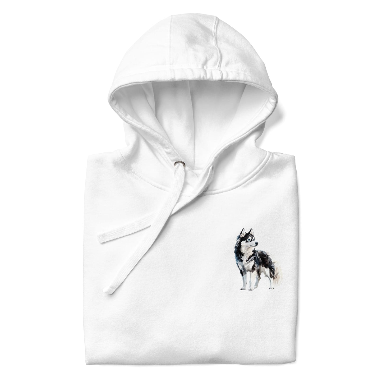 Husky Chest Design Unisex Hoodie