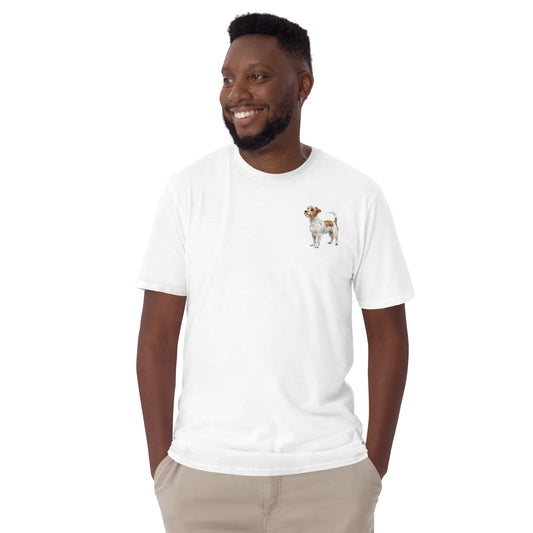 Jack Russel Terrier Chest Design Short-Sleeve Unisex T-Shirt