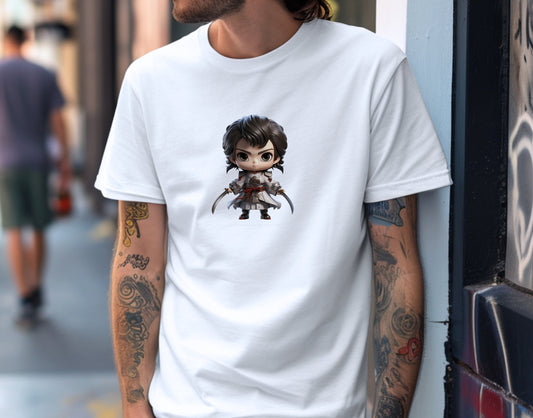 Kawaii Samurai Showdown Chibi Soft Unisex T-Shirt - Swagodin