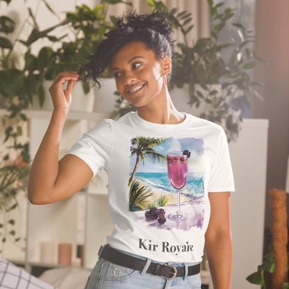 Kir Royale Cocktail Design Soft T-Shirt - Swagodin