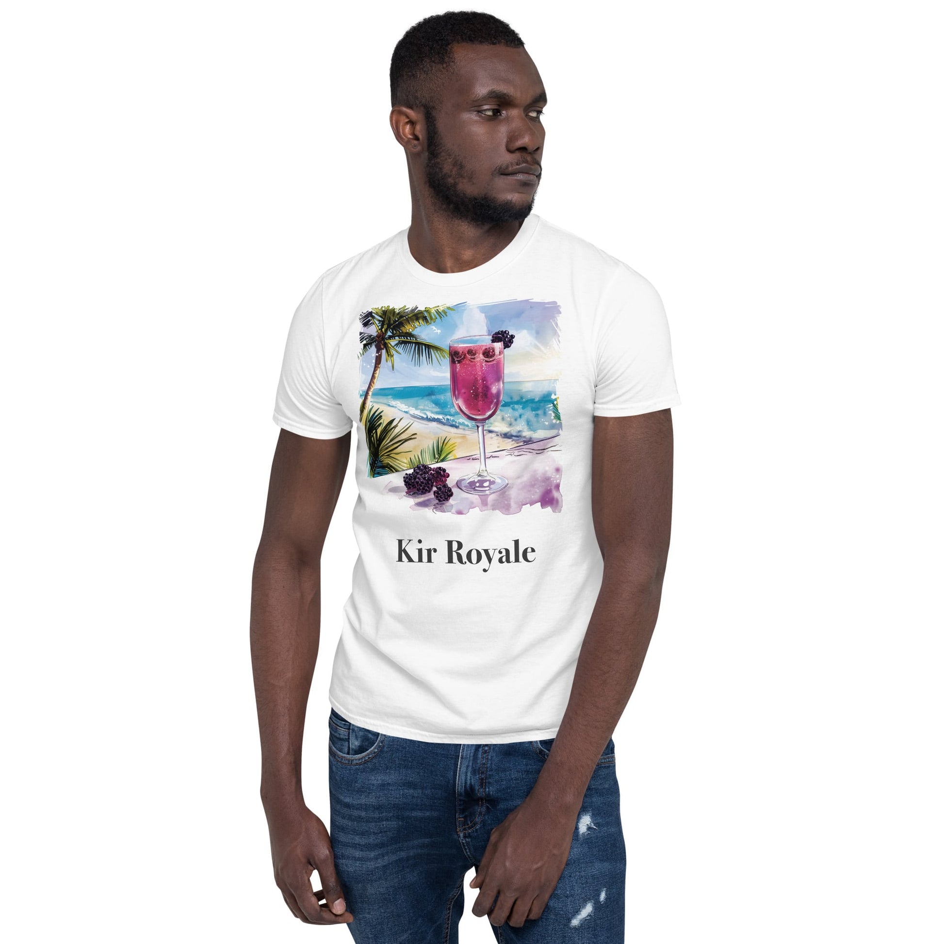 Kir Royale Cocktail Design Soft T-Shirt - Swagodin