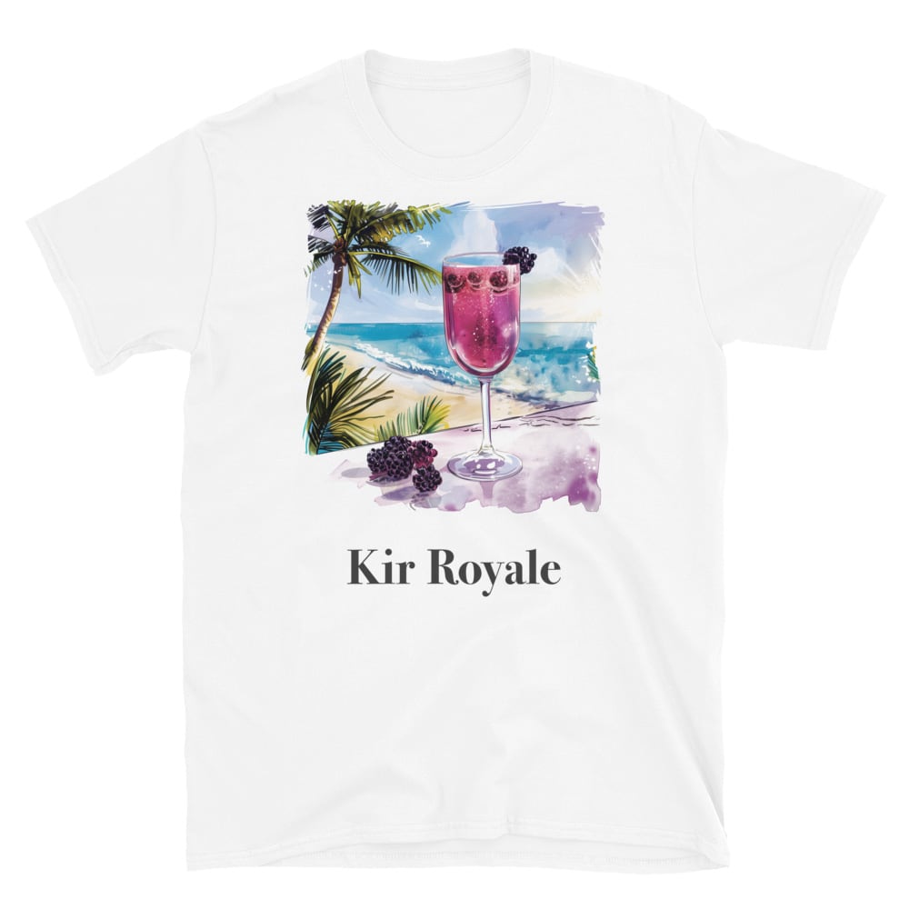 Kir Royale Cocktail Design Soft T-Shirt - Swagodin