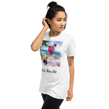 Kir Royale Cocktail Design Soft T-Shirt - Swagodin