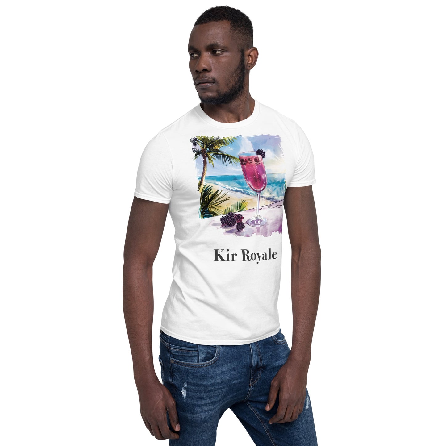 Kir Royale Cocktail Design Soft T-Shirt - Swagodin