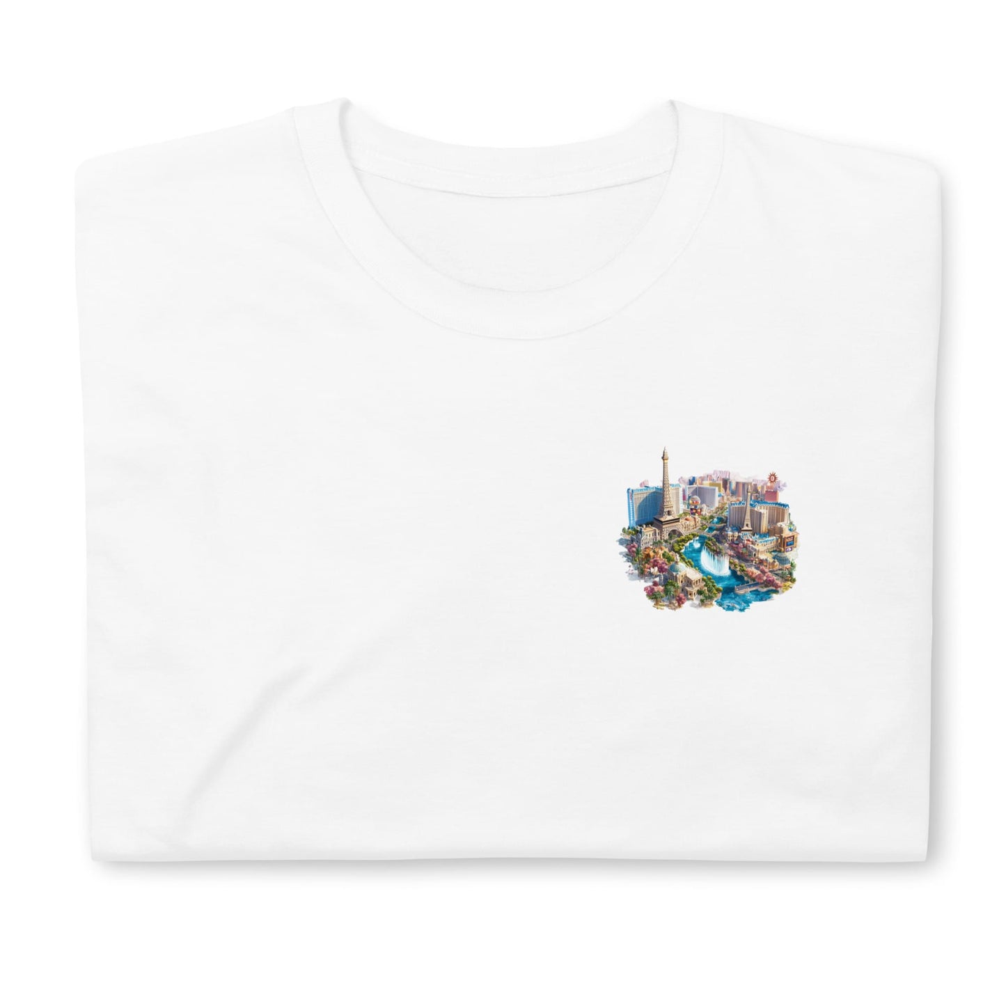 Las Vegas Chest Design Short-Sleeve Unisex T-Shirt
