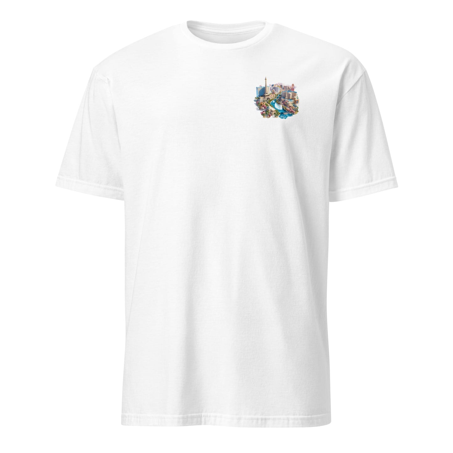 Las Vegas Chest Design Short-Sleeve Unisex T-Shirt
