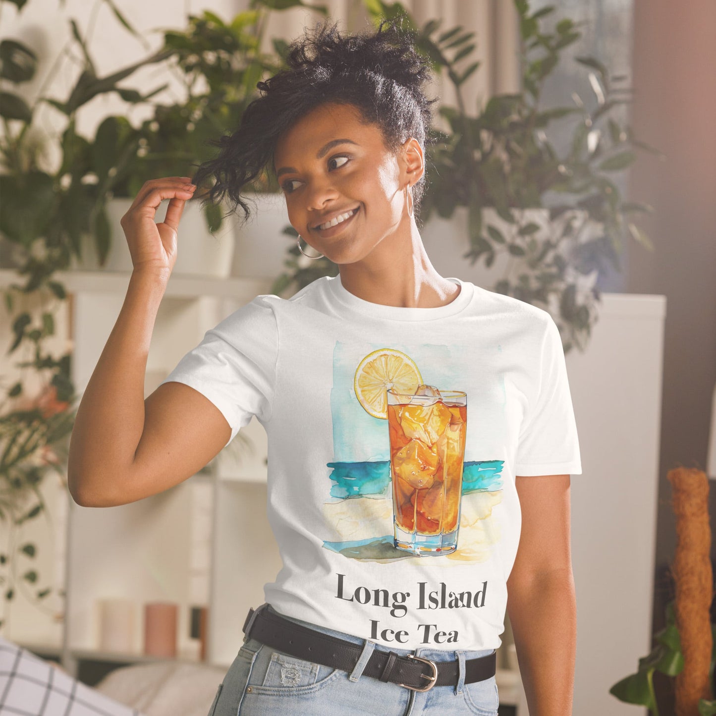 Long Island Ice Tea Cocktail Design Soft T-Shirt - Swagodin