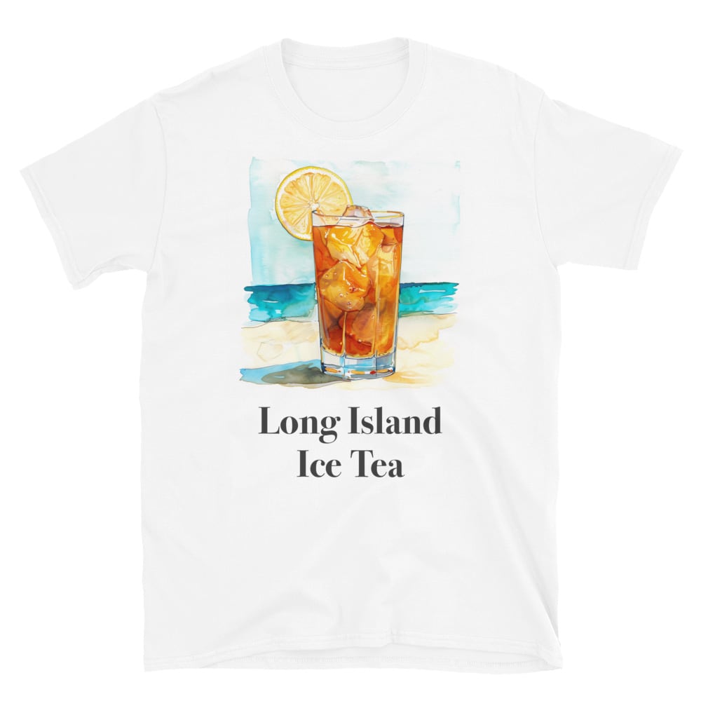 Long Island Ice Tea Cocktail Design Soft T-Shirt - Swagodin