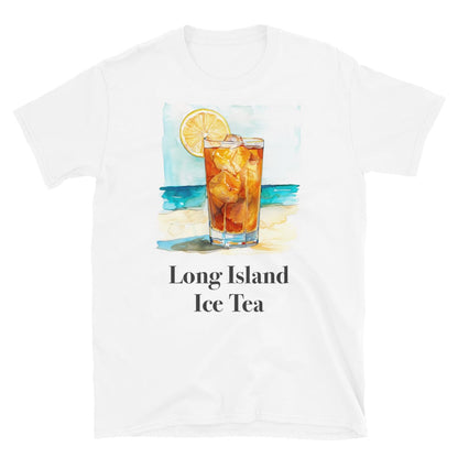 Long Island Ice Tea Cocktail Design Soft T-Shirt - Swagodin