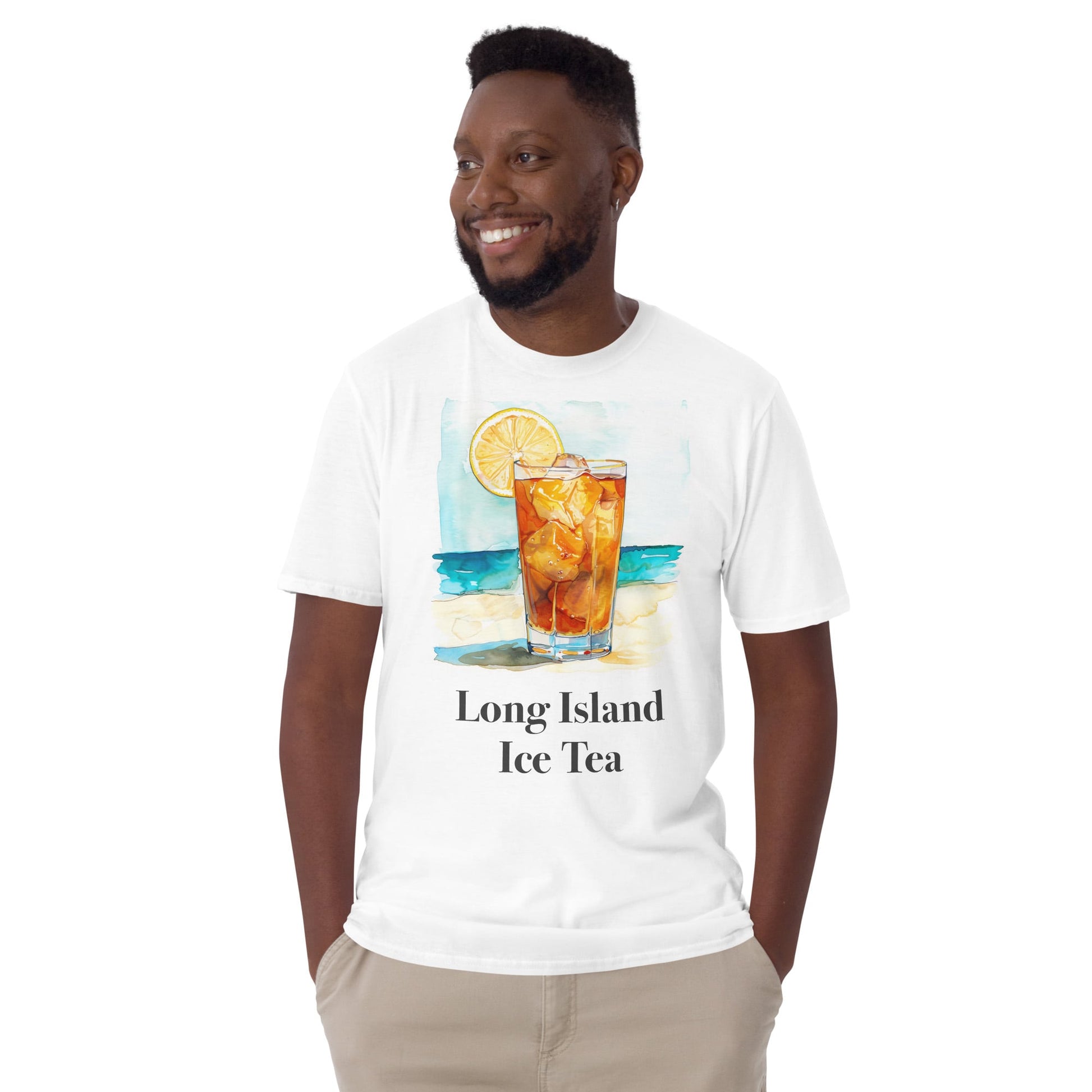 Long Island Ice Tea Cocktail Design Soft T-Shirt - Swagodin