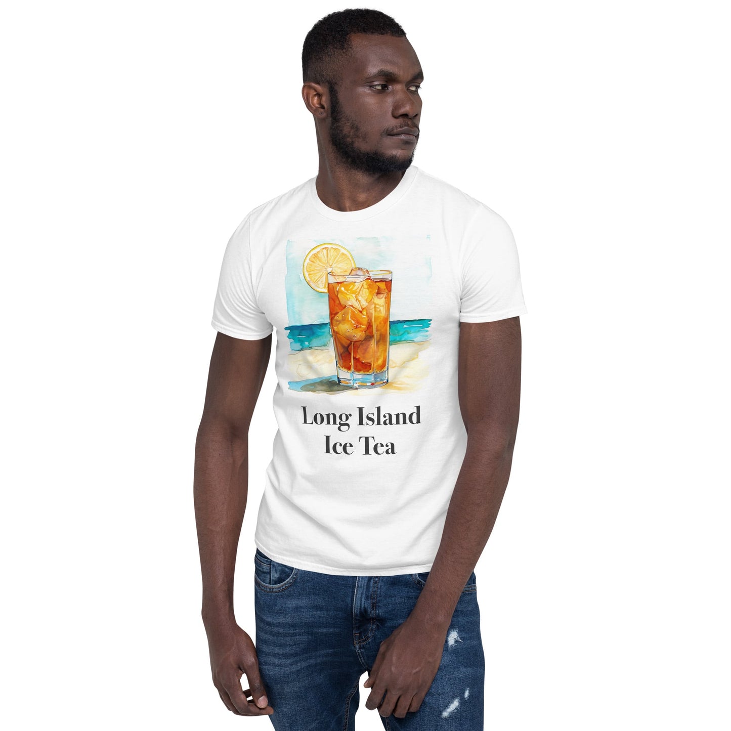 Long Island Ice Tea Cocktail Design Soft T-Shirt - Swagodin