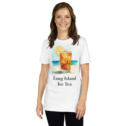 Long Island Ice Tea Cocktail Design Soft T-Shirt - Swagodin