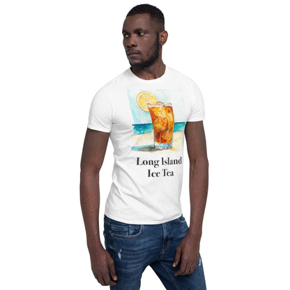 Long Island Ice Tea Cocktail Design Soft T-Shirt - Swagodin