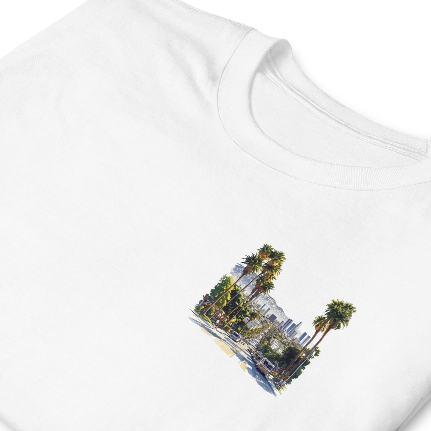 Los Angeles Chest Design Short-Sleeve Unisex T-Shirt