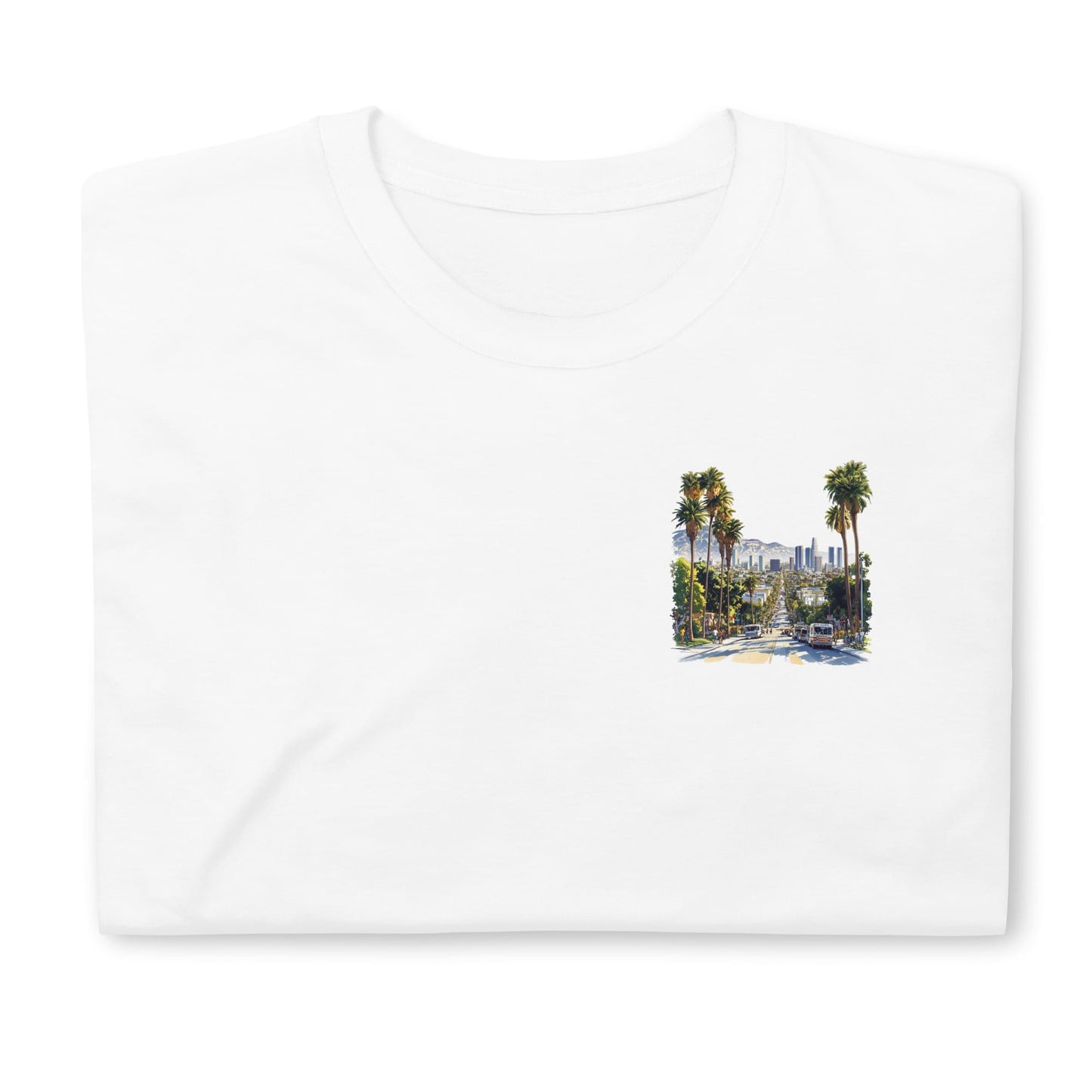 Los Angeles Chest Design Short-Sleeve Unisex T-Shirt