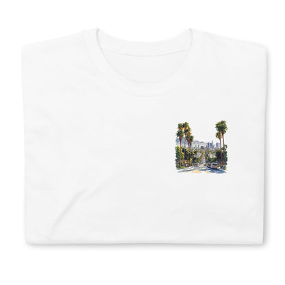 Los Angeles Chest Design Short-Sleeve Unisex T-Shirt