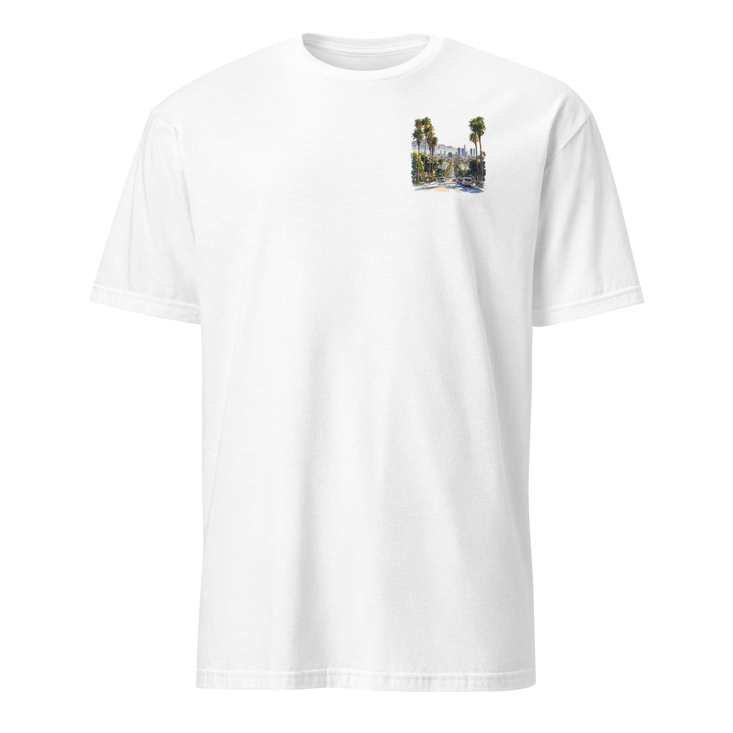 Los Angeles Chest Design Short-Sleeve Unisex T-Shirt