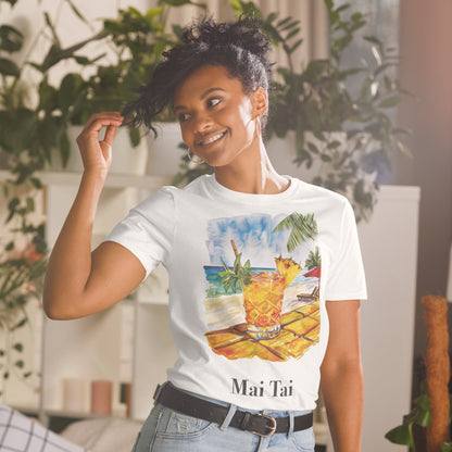 Mai Tai Cocktail Design Soft T-Shirt - Swagodin