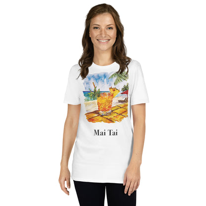 Mai Tai Cocktail Design Soft T-Shirt - Swagodin