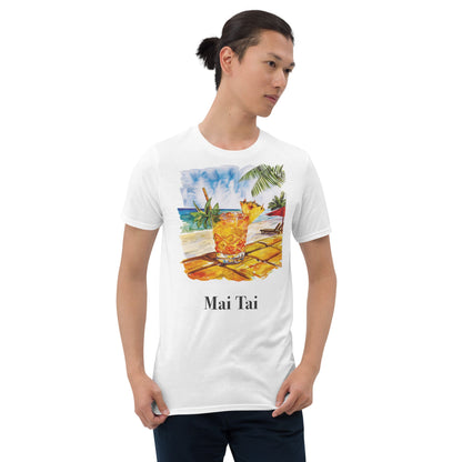 Mai Tai Cocktail Design Soft T-Shirt - Swagodin