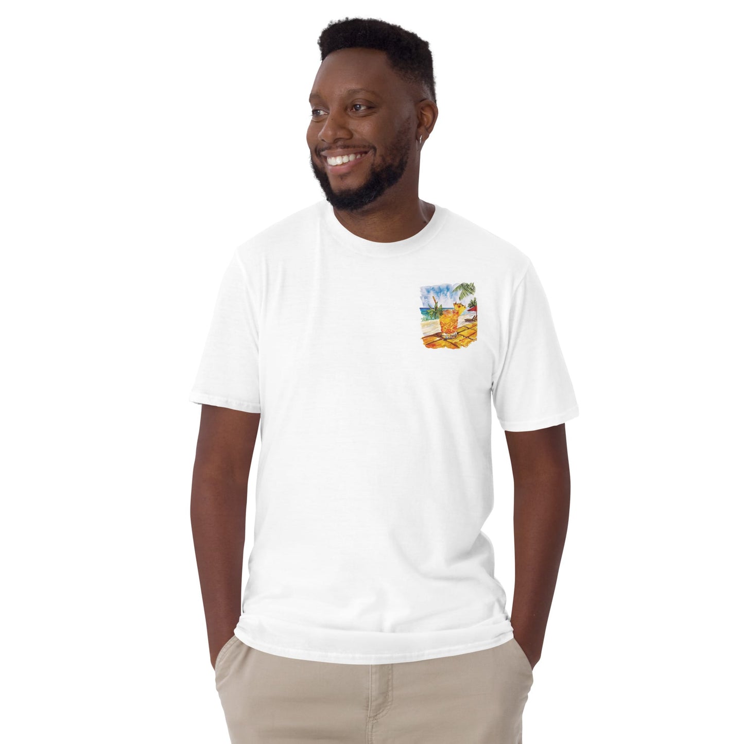Mai Tai Chest Design Short-Sleeve Unisex T-Shirt