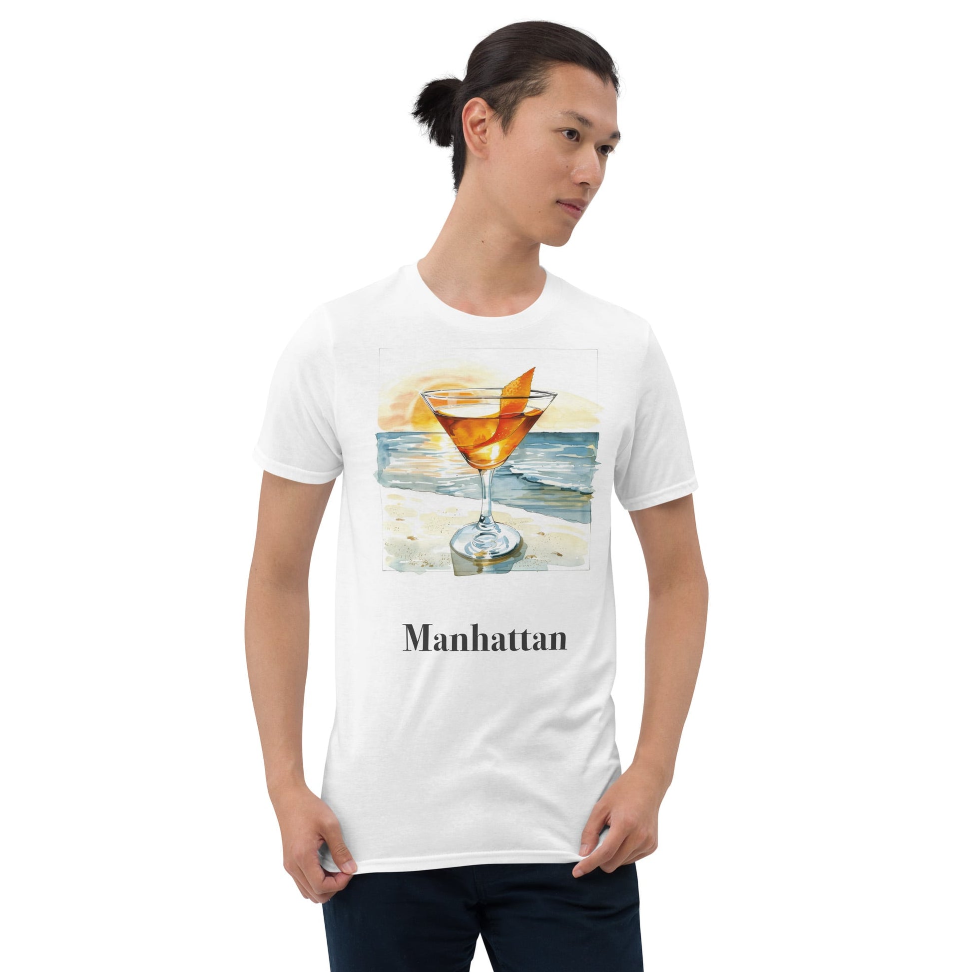 Manhattan Cocktail Design Soft T-Shirt - Swagodin