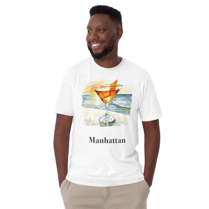 Manhattan Cocktail Design Soft T-Shirt - Swagodin