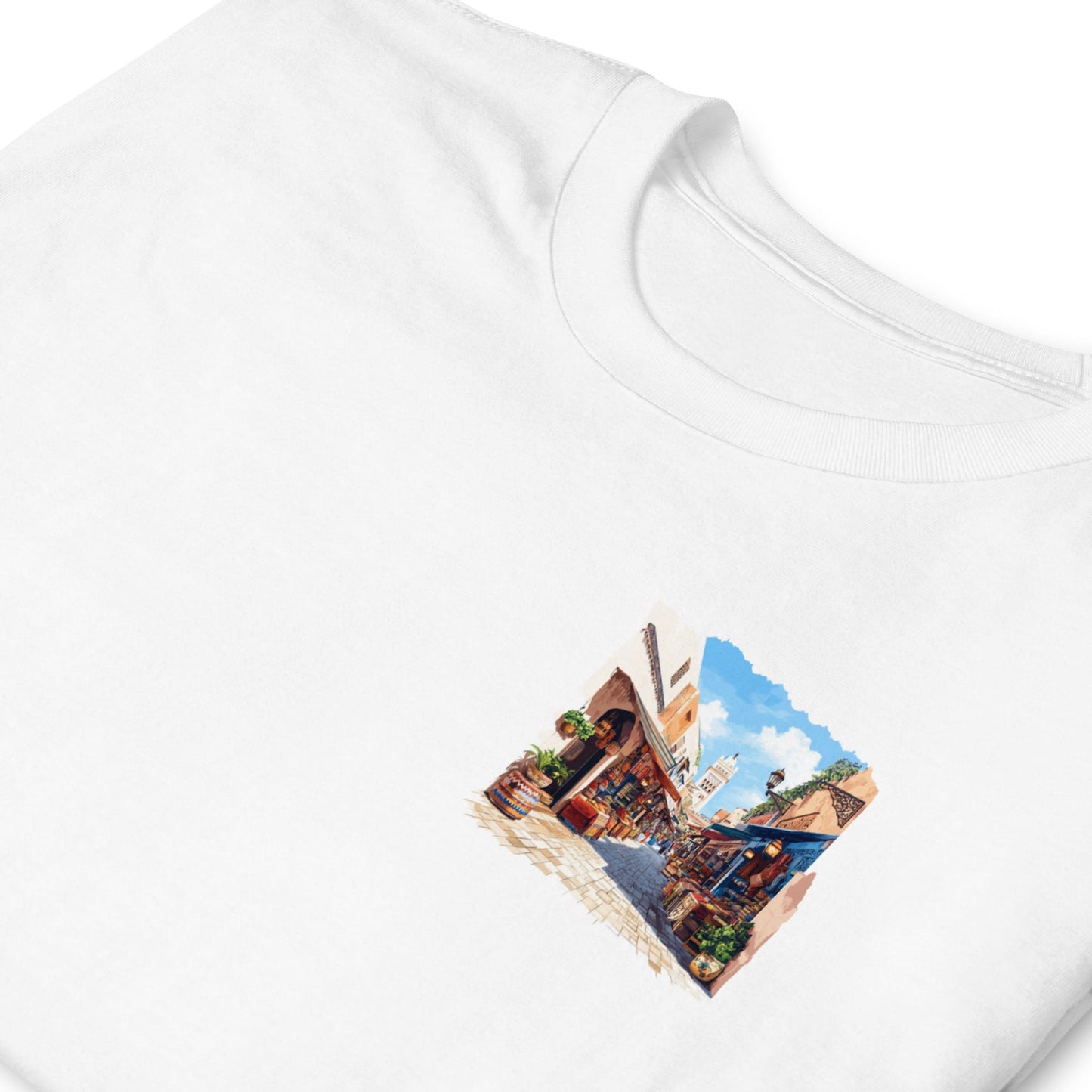 Marrakesh Chest Design Short-Sleeve Unisex T-Shirt