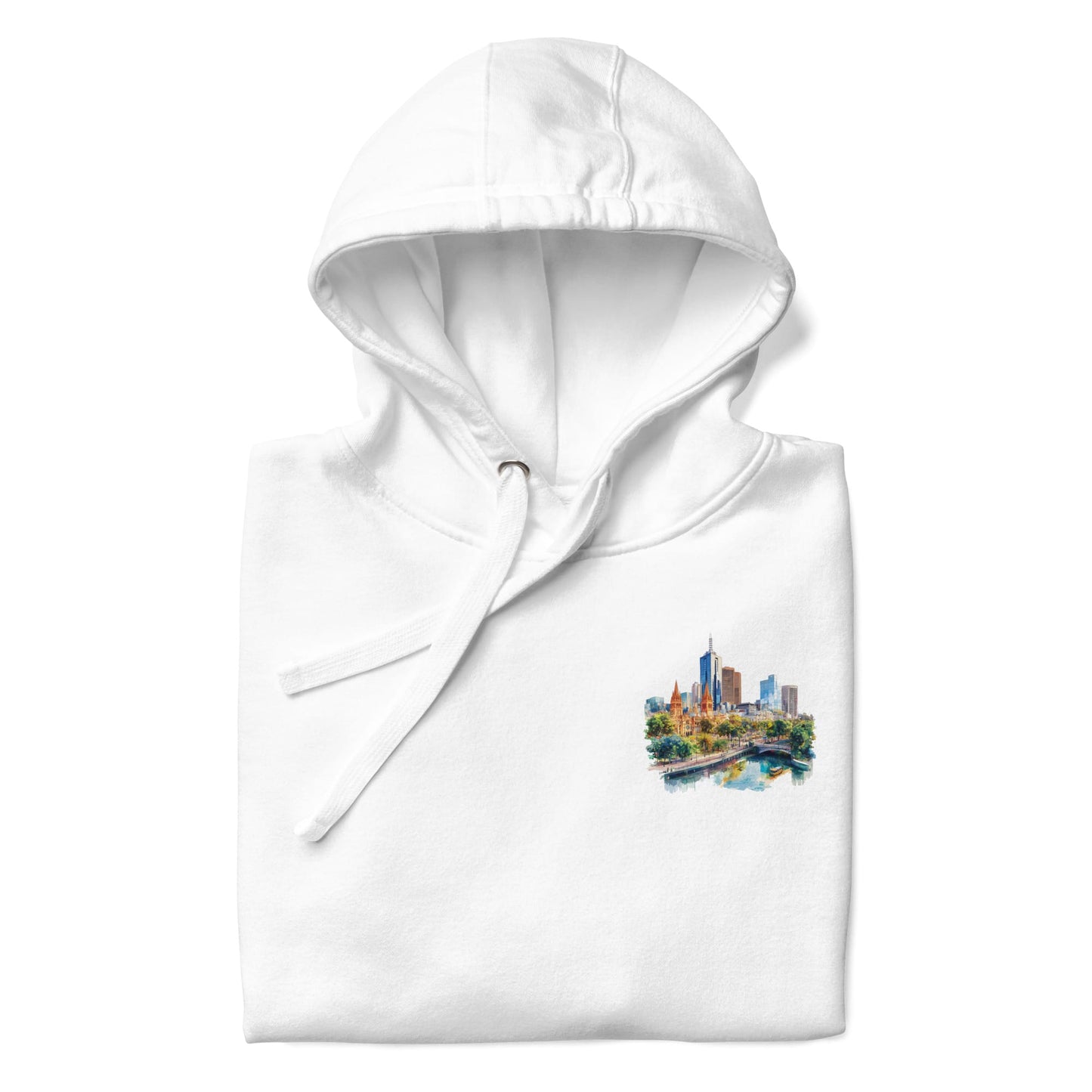 Melbourne Chest Design Unisex Hoodie