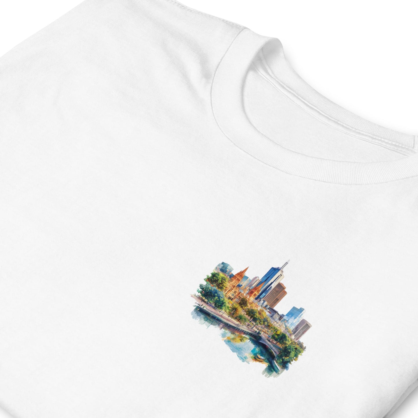 Melbourne Chest Design Short-Sleeve Unisex T-Shirt