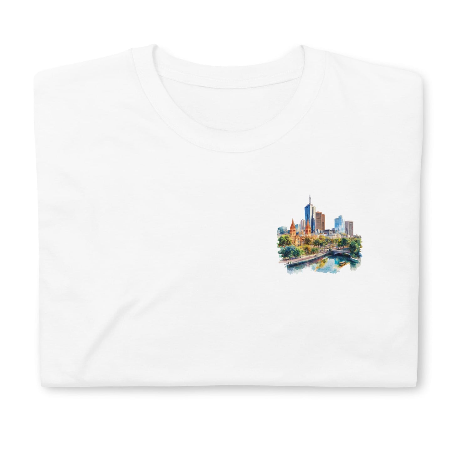 Melbourne Chest Design Short-Sleeve Unisex T-Shirt