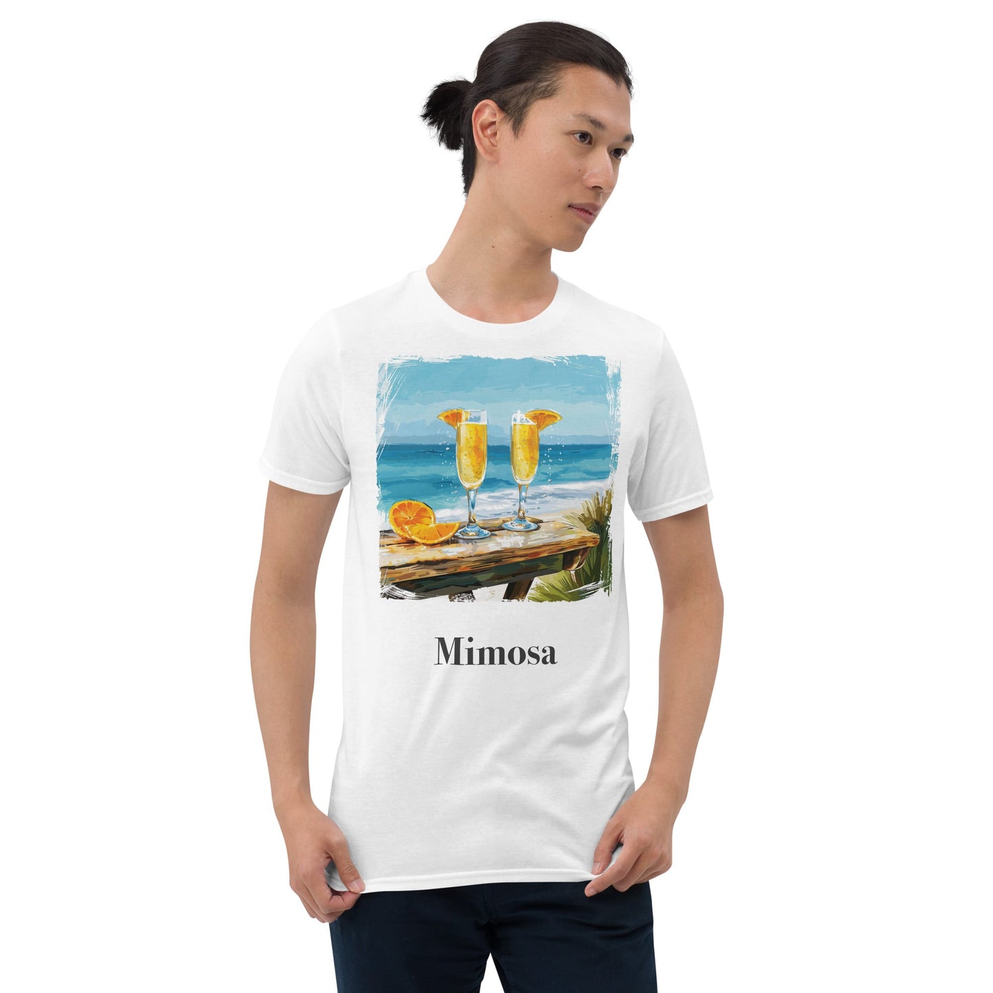 Mimosa Cocktail Design Soft T-Shirt - Swagodin