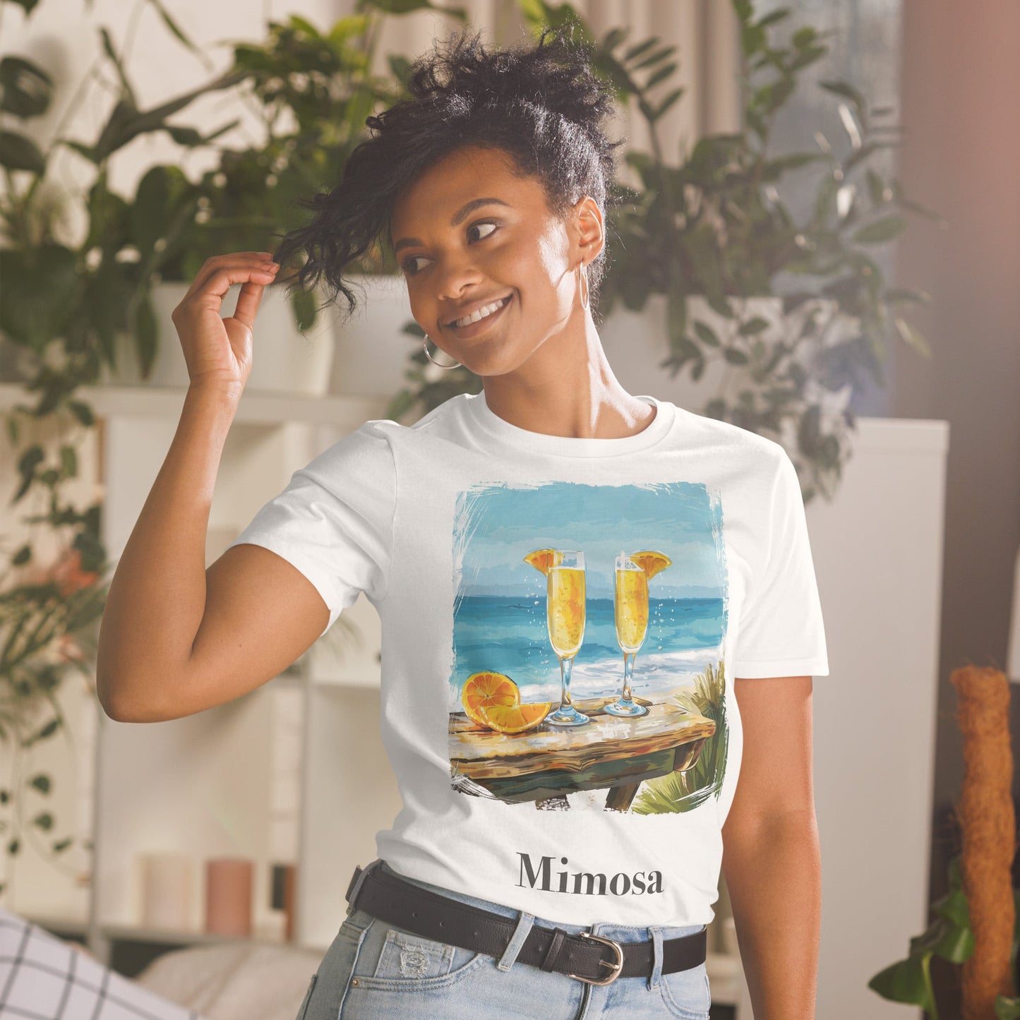 Mimosa Cocktail Design Soft T-Shirt - Swagodin