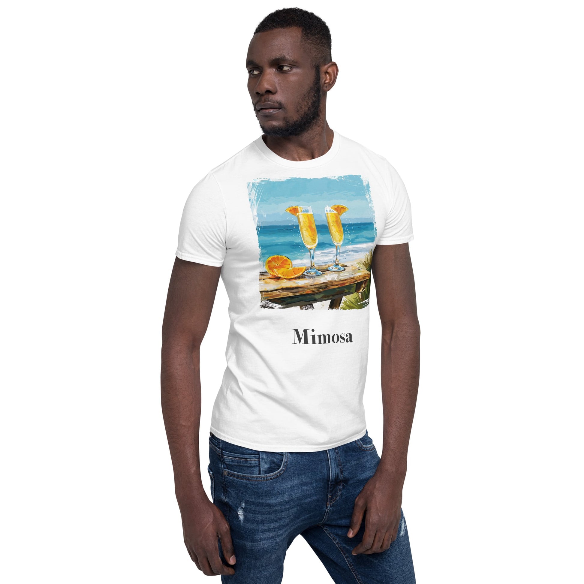 Mimosa Cocktail Design Soft T-Shirt - Swagodin