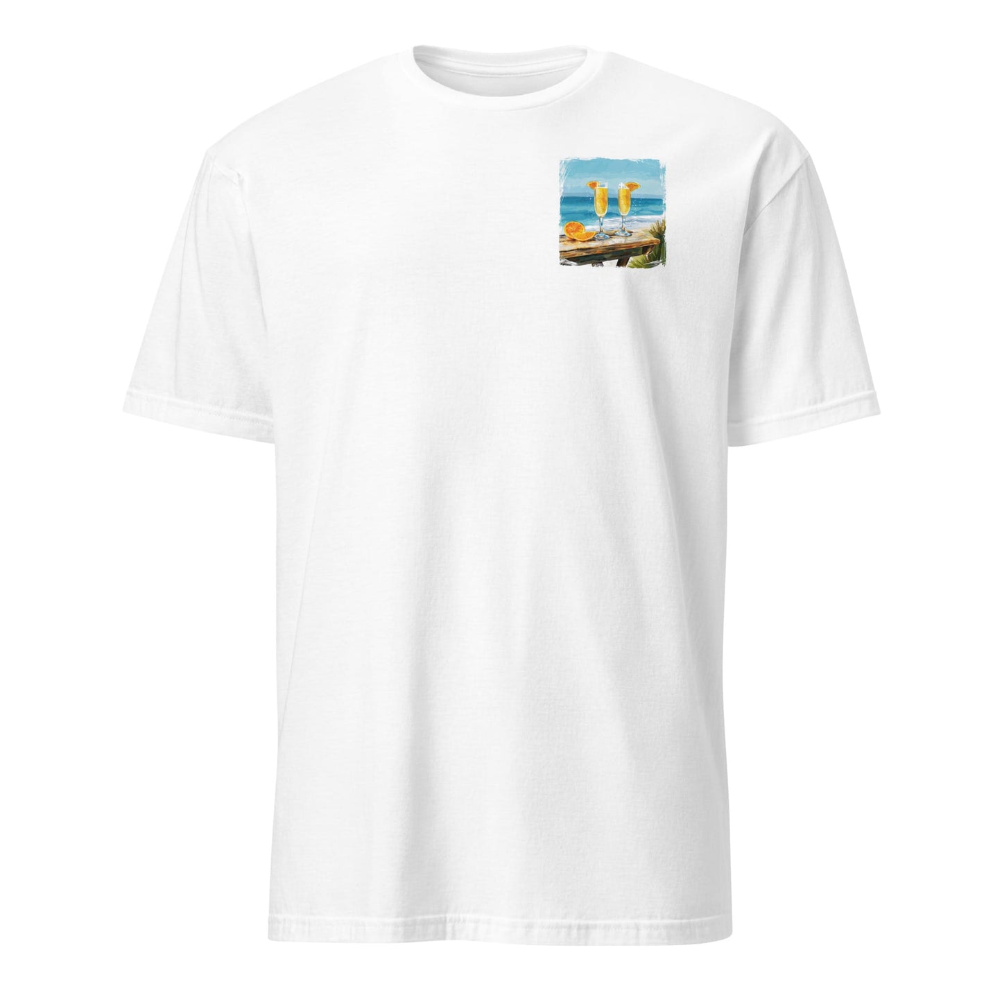 Mimosa Chest Design Short-Sleeve Unisex T-Shirt