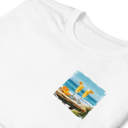 Mimosa Chest Design Short-Sleeve Unisex T-Shirt