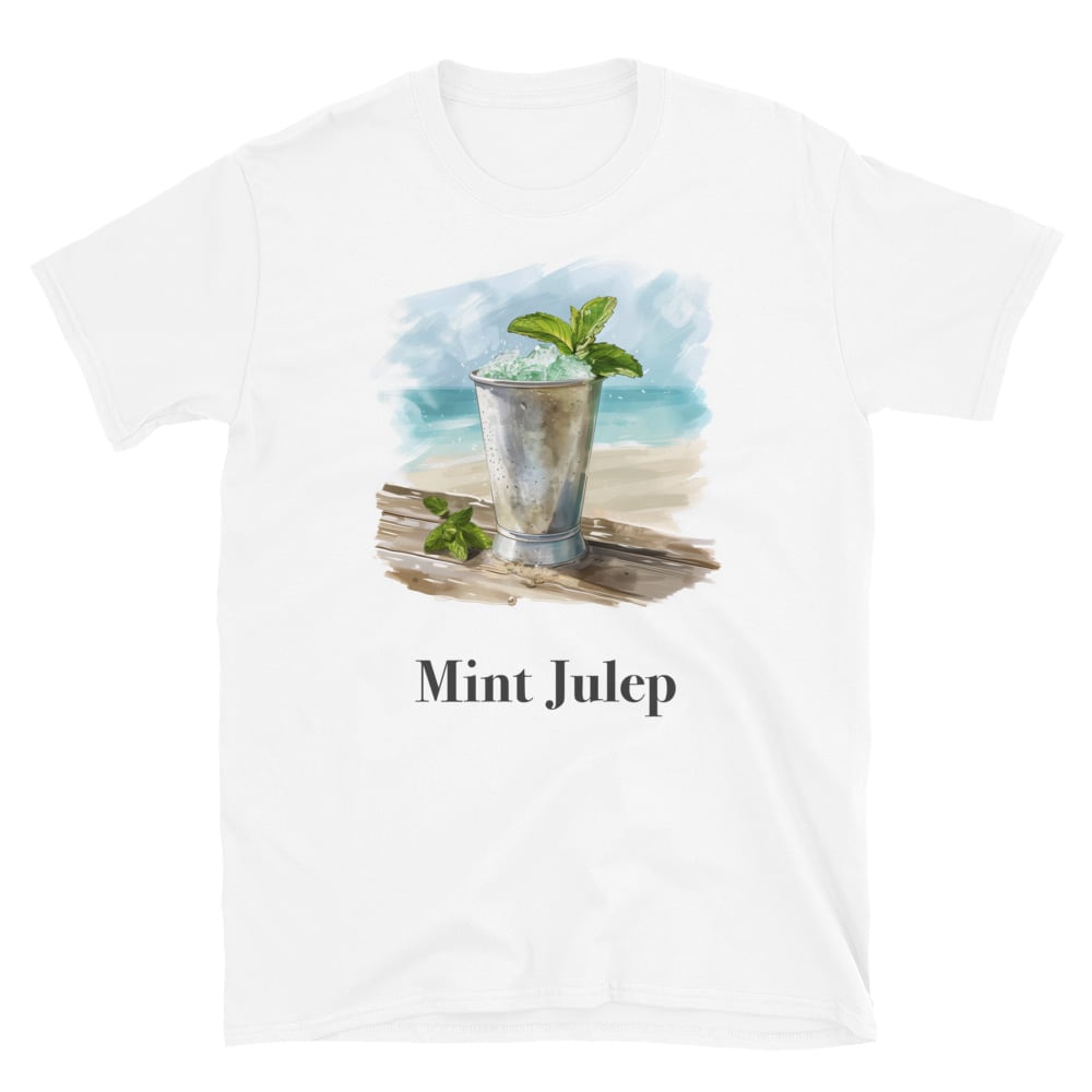 Mint Julep Cocktail Design Soft T-Shirt - Swagodin