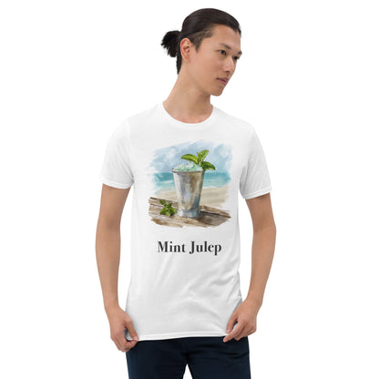 Mint Julep Cocktail Design Soft T-Shirt - Swagodin