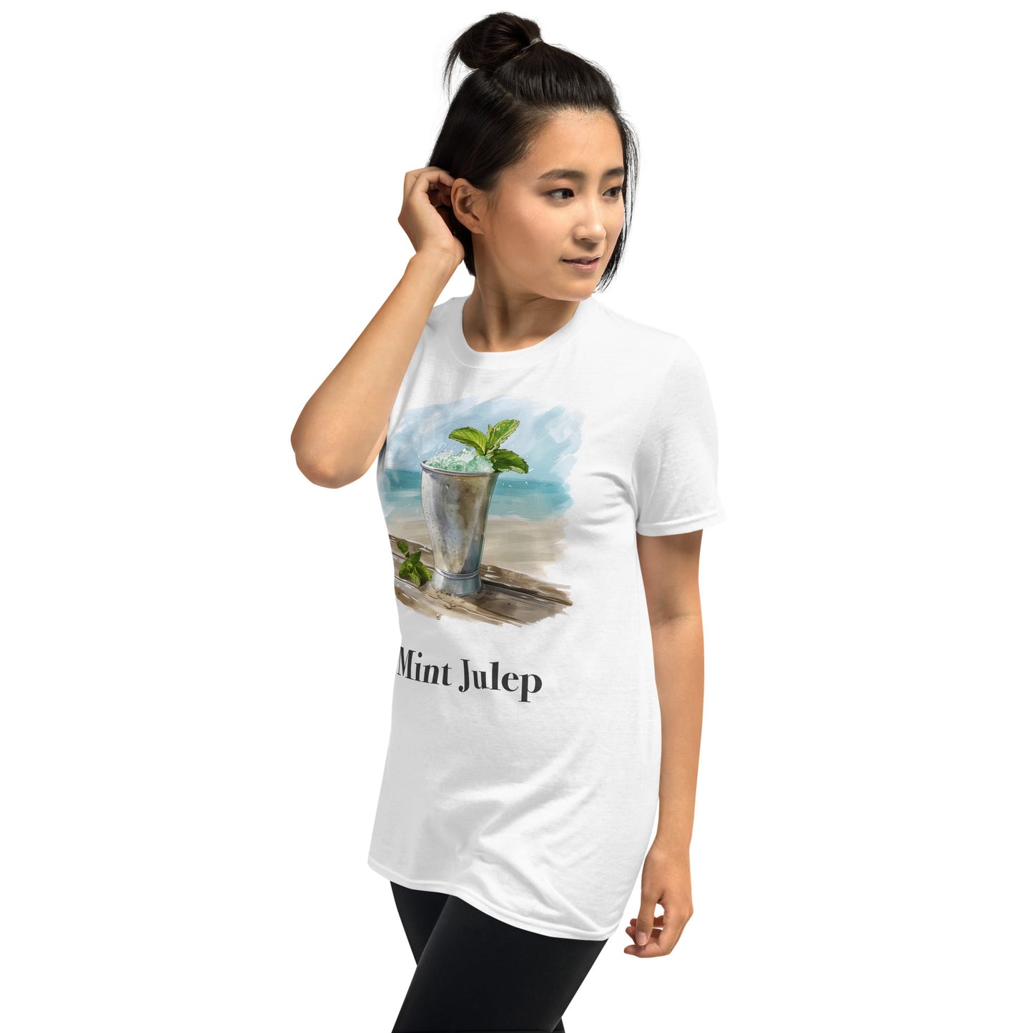 Mint Julep Cocktail Design Soft T-Shirt - Swagodin