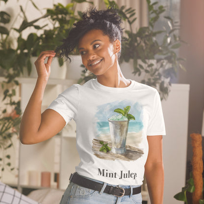 Mint Julep Cocktail Design Soft T-Shirt - Swagodin