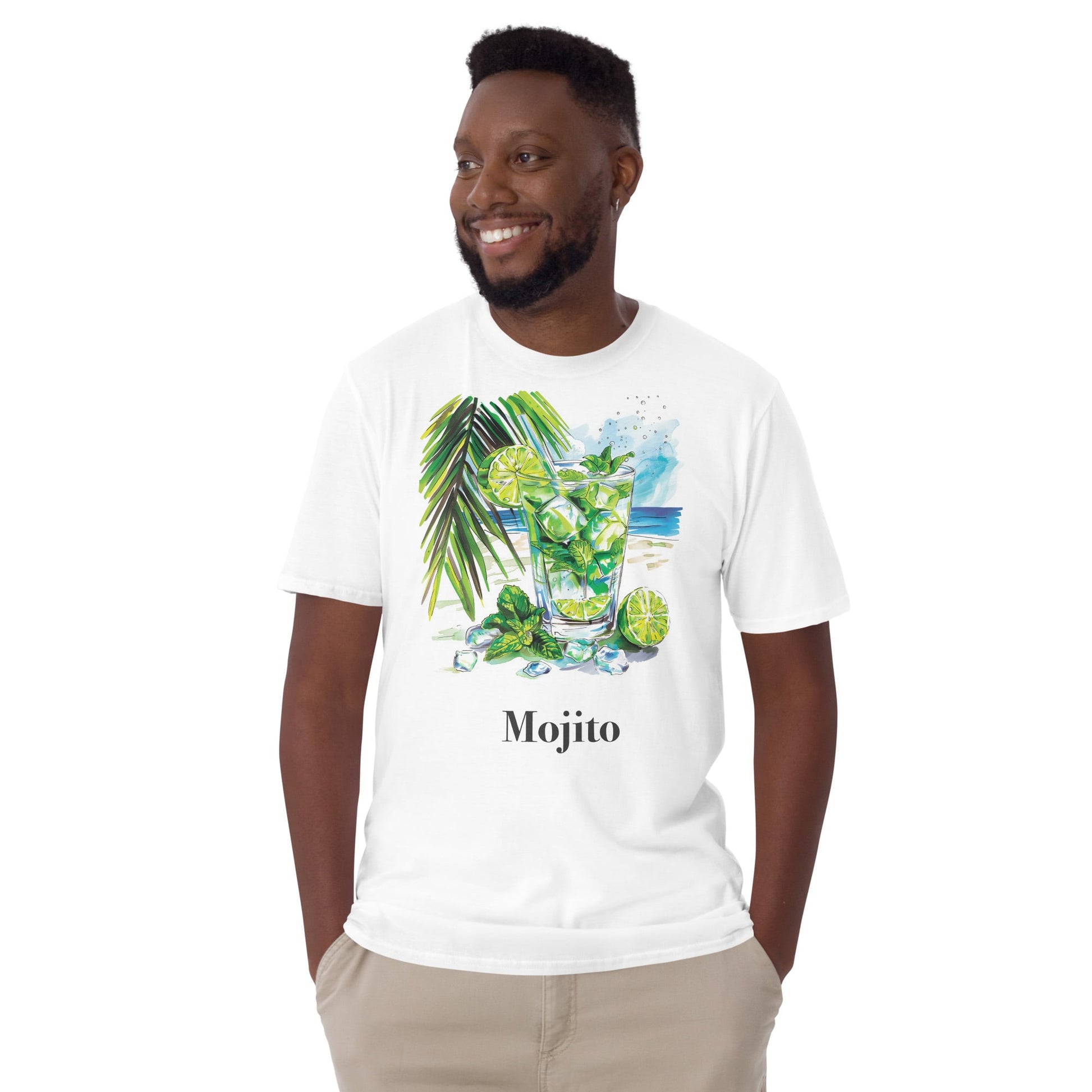 Mojito Cocktail Design Soft T-Shirt - Swagodin