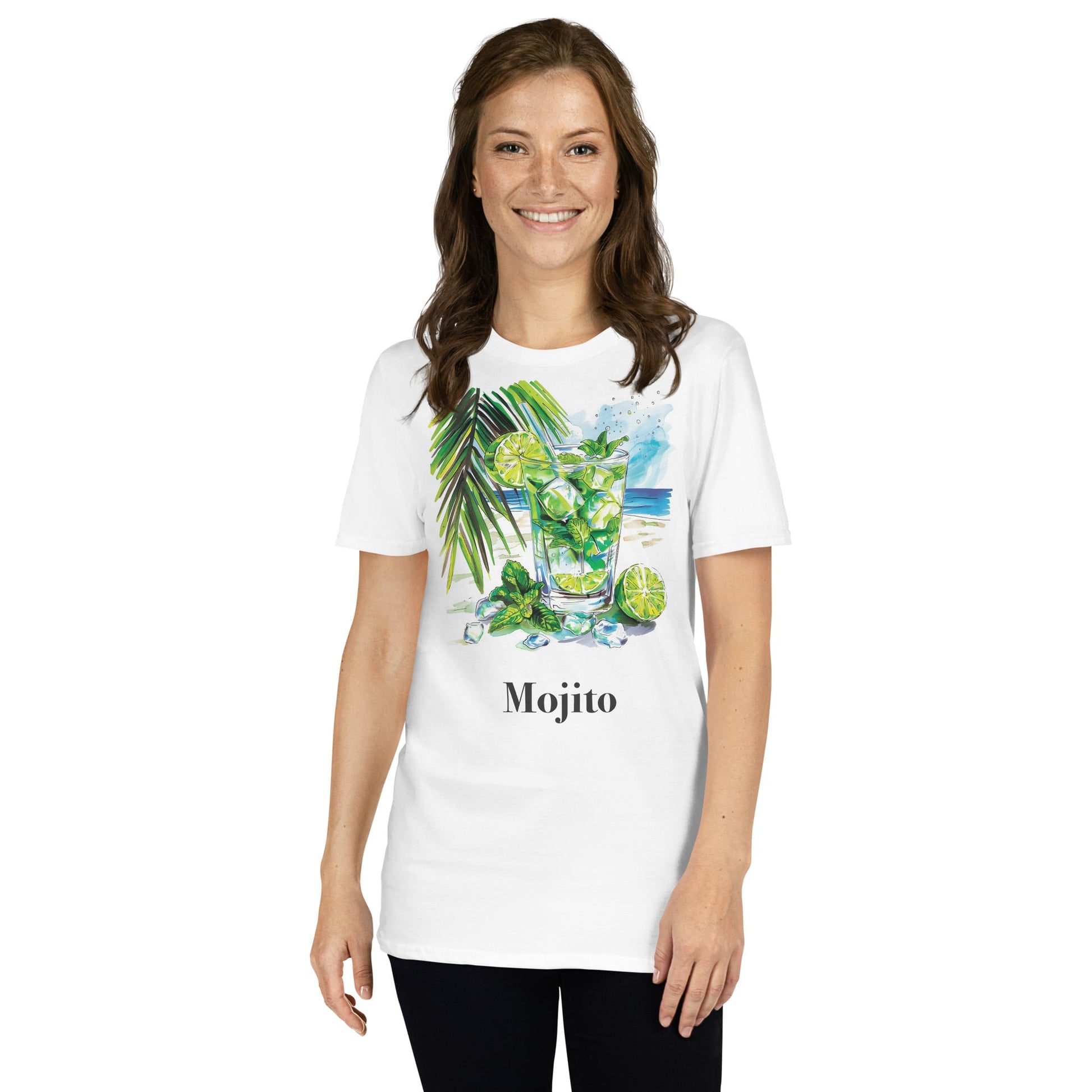 Mojito Cocktail Design Soft T-Shirt - Swagodin