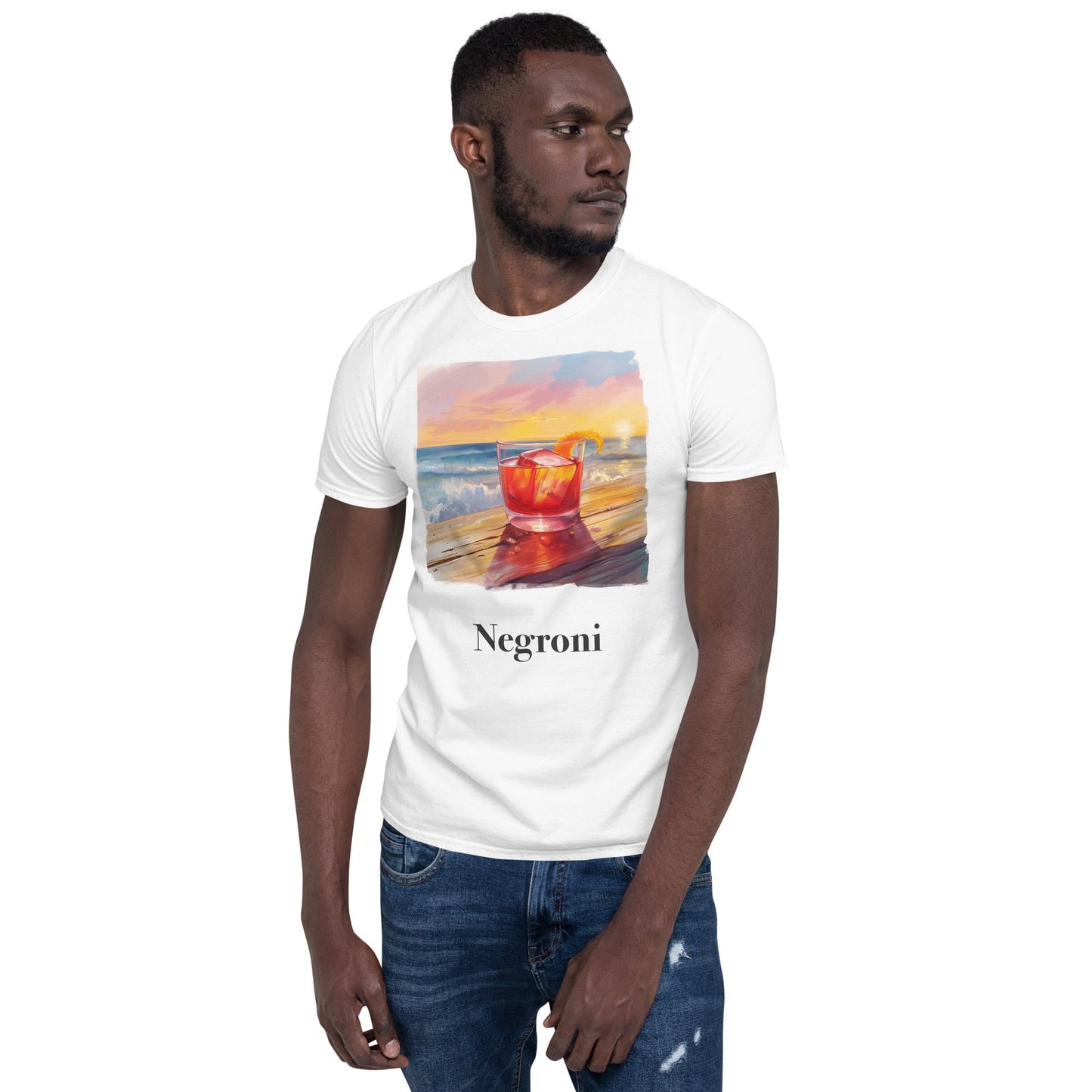 Negroni Cocktail Design Soft T-Shirt - Swagodin